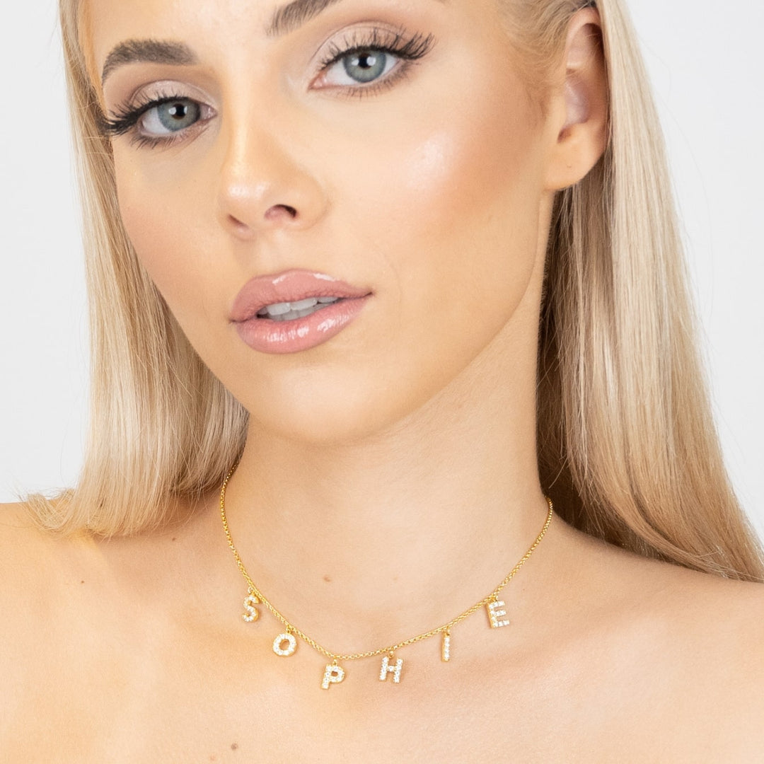 Collana Lustrous Letter Luxe