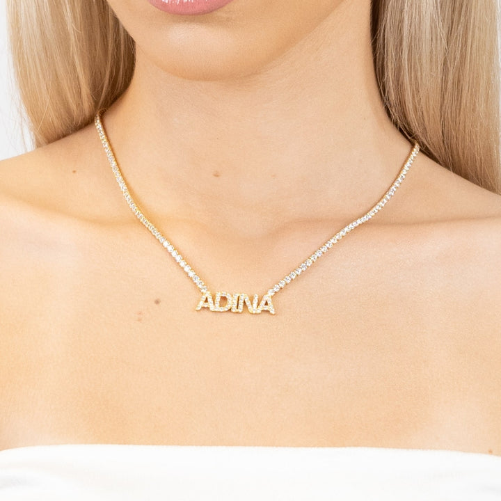 Tennis Name Necklace