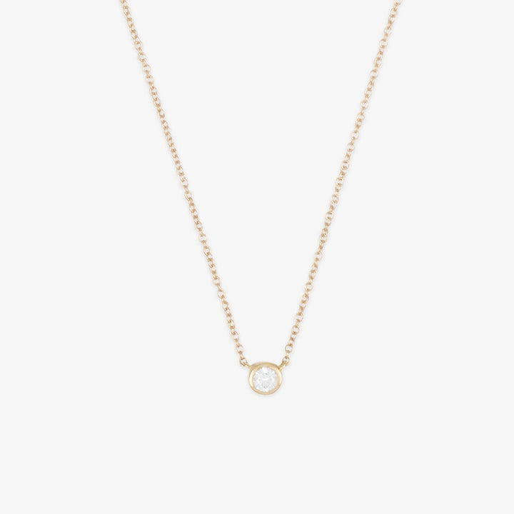 Elegante 18K Gold Diamant Halskette | 0.1ct SI H-I Diamant