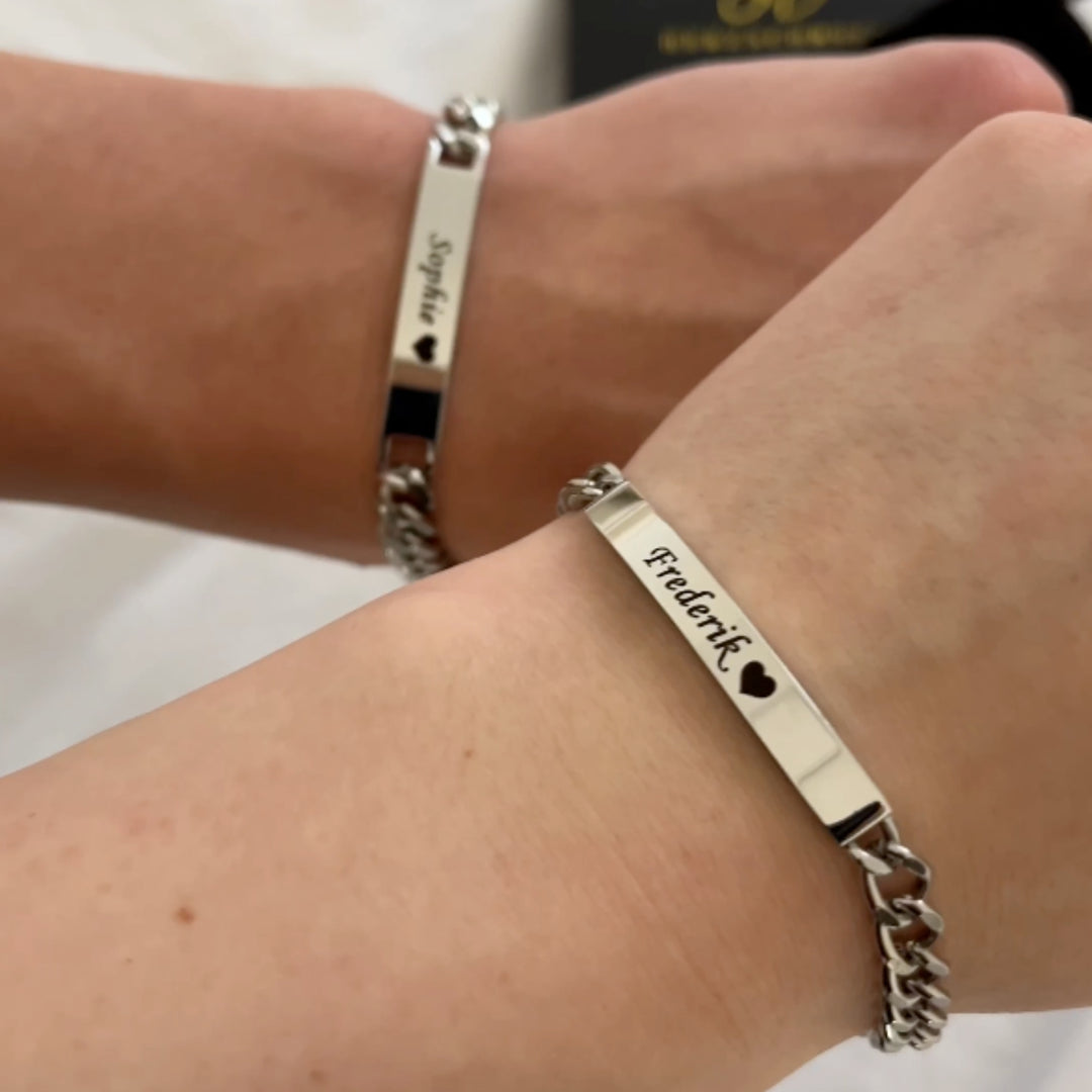 Ensemble de bracelets personnalisés pour couples