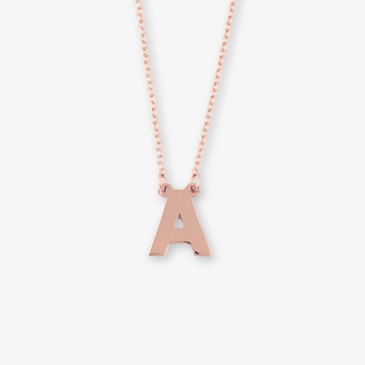 Collana con Lettera Semplice in Argento Sterling 925