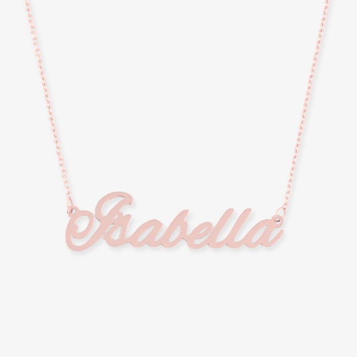 Name Necklace in Beautiful Script in 925 Sterling Silver