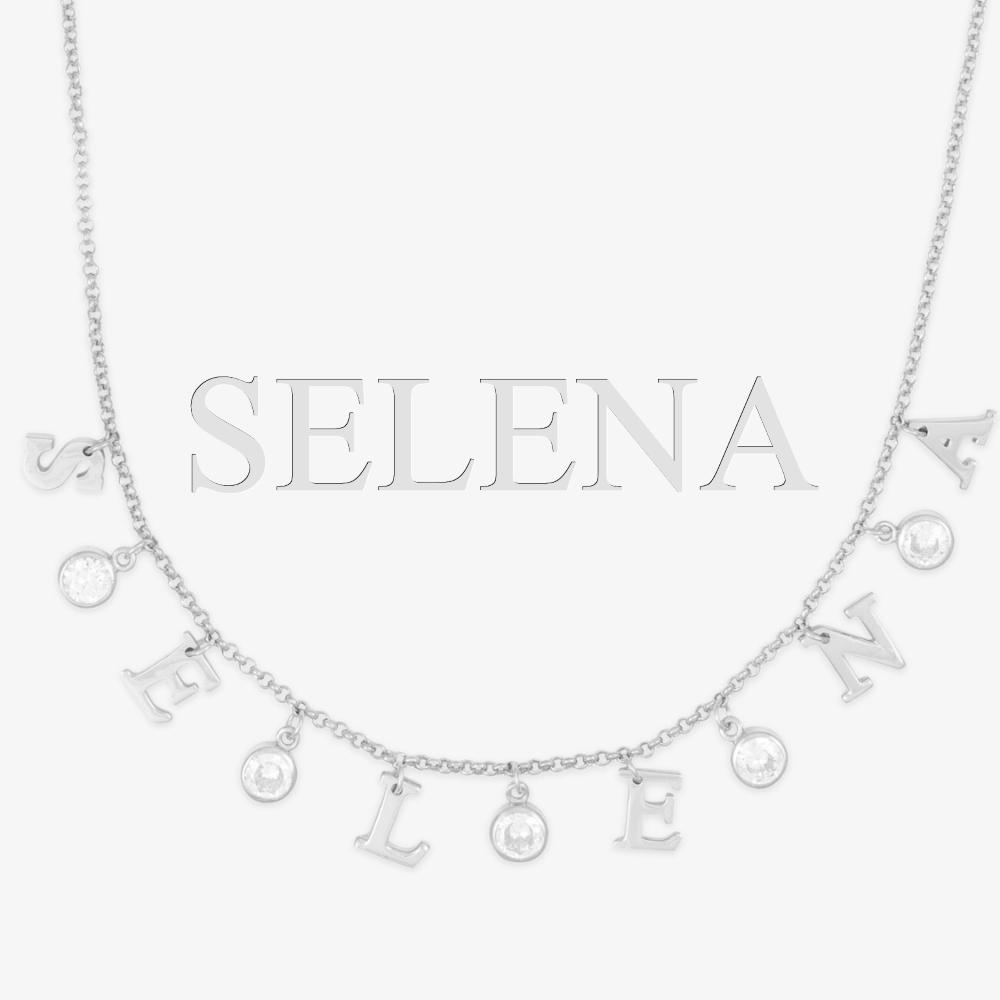 Elegant Sterling Silver Initial Necklace - Herzschmuck