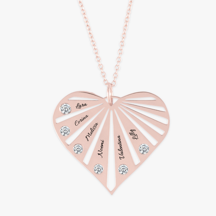 Luxe Heart Personalized Pendant Necklace - Herzschmuck