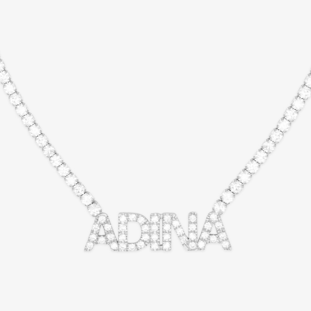 Tennis Name Necklace - Herzschmuck