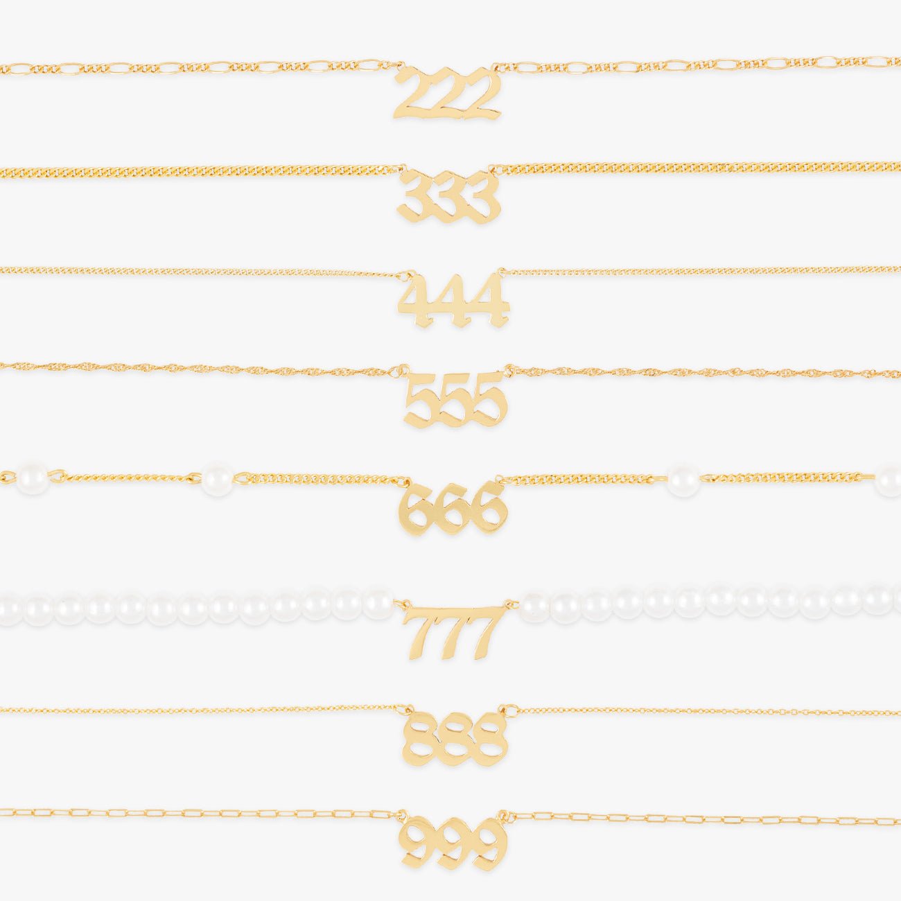 Personalizable Angel Numbers Necklace - Herzschmuck Schweiz