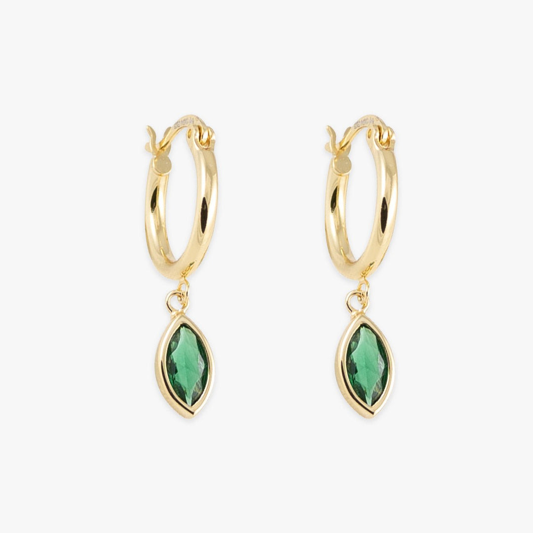 Green Zirconia Earrings - Radiant Jewelry for an Elegant Look - Herzschmuck