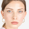 Large Slim Hoop Earrings - Stylish Accents for an Elegant Look  Herzschmuck