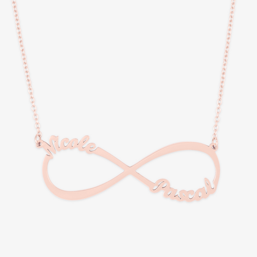 Personalized Infinity Name Necklace in Sterling Silver - Herzschmuck