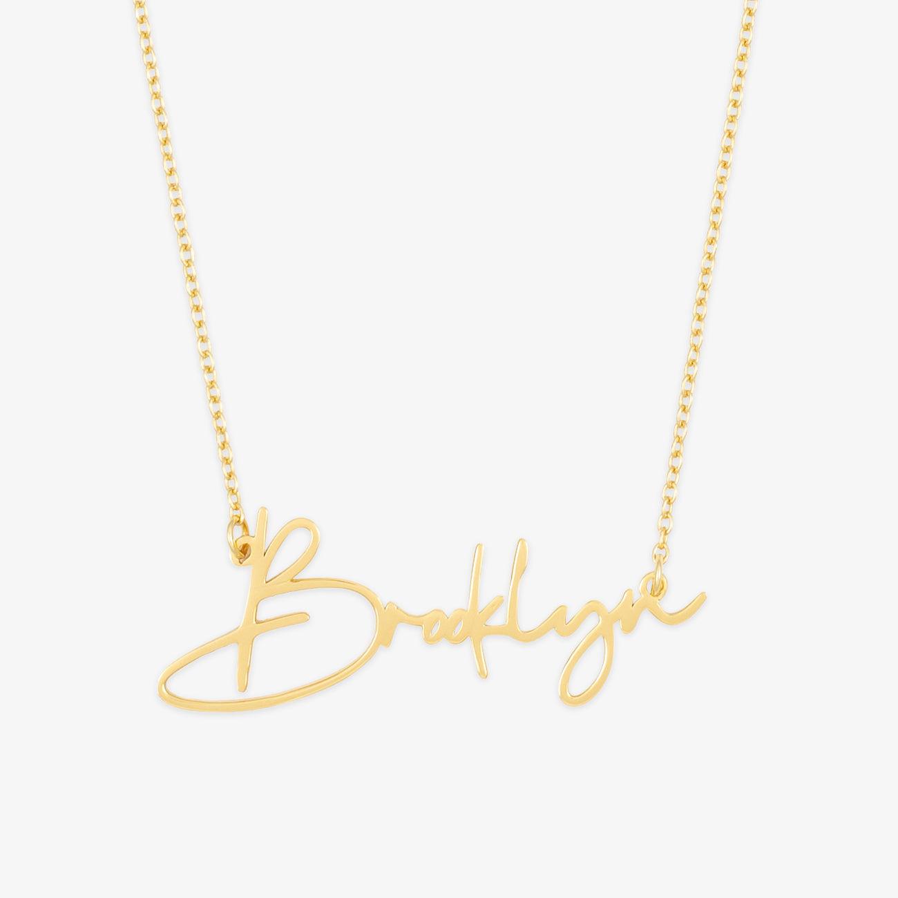 herzschmuck Brooklyn Style Name Necklace