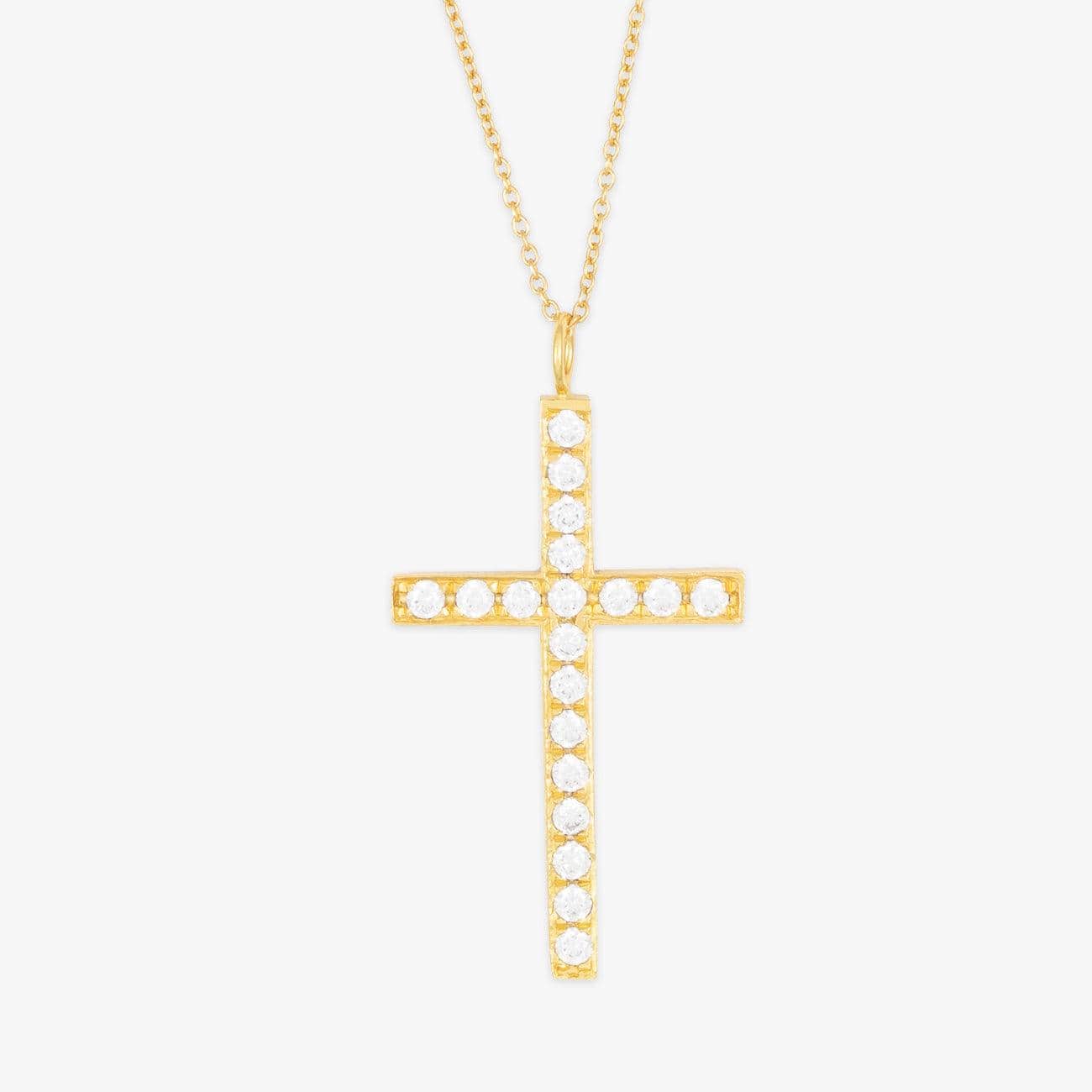 herzschmuck Crystal Cross Necklace