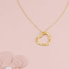 Charger l&#39;image dans la visionneuse de la galerie, herzschmuck Engraved Necklaces Open Heart Personalized Necklace with Birthstones