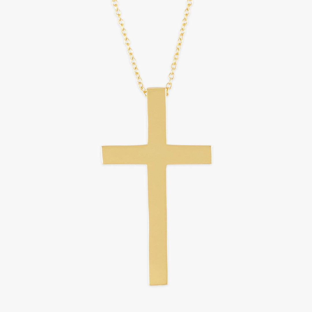 Personalized Side-Engraved Cross Necklace - Herzschmuck