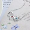 Charger l&#39;image dans la visionneuse de la galerie, herzschmuck Engraved Necklaces Triple Heart Interlinked Personalized Necklace