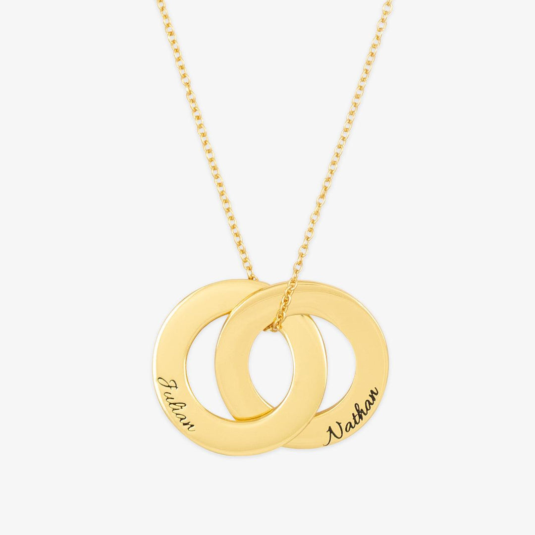 Interlinked Circles Personalized Necklace - Herzschmuck