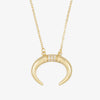 herzschmuck Lustrous Crescent Moon Personalized Necklace