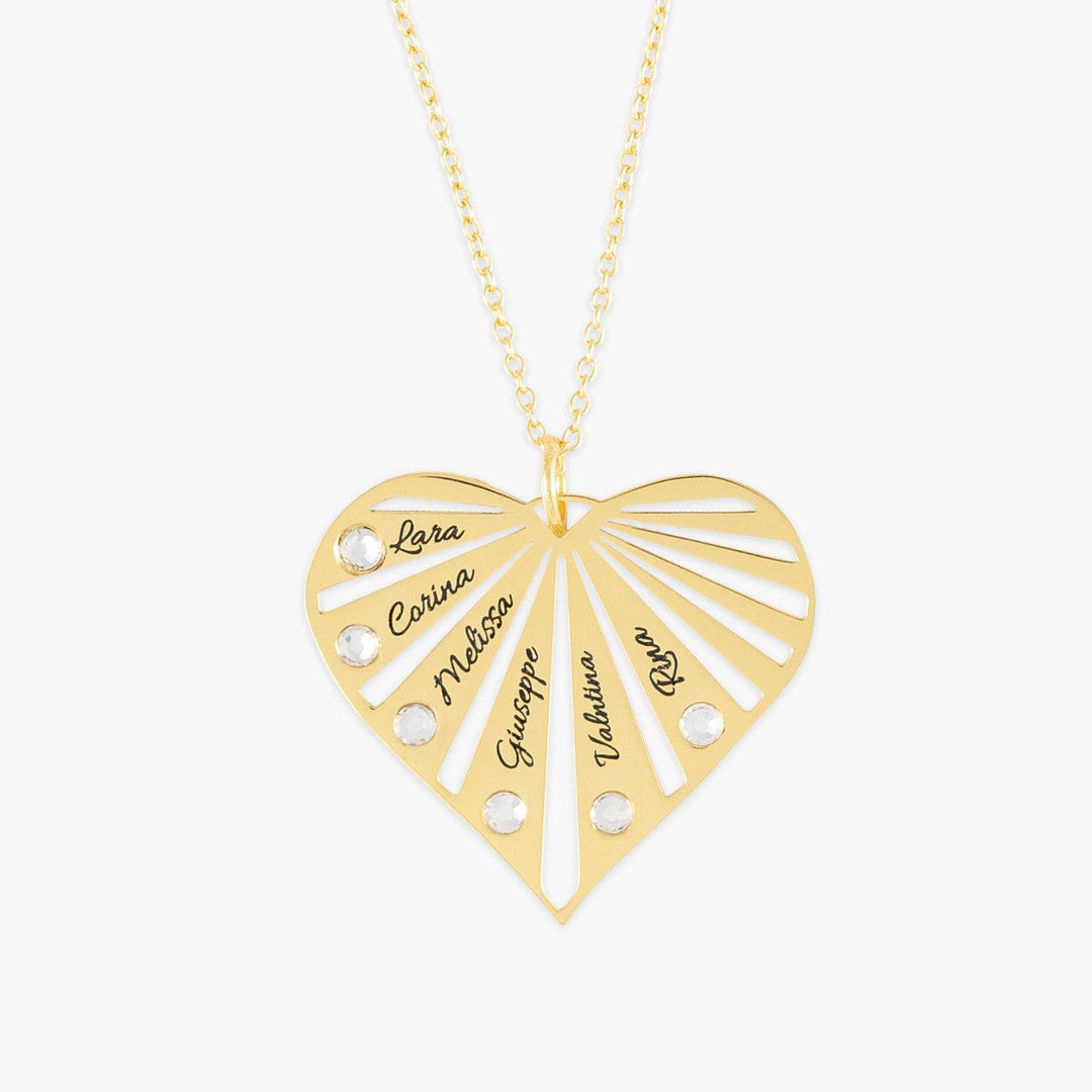 Luxe Heart Personalized Pendant Necklace - Herzschmuck