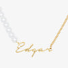 Dual-Design Personalized Name Necklace  Herzschmuck
