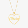 herzschmuck Name Necklaces Open Heart Personalized Name Necklace
