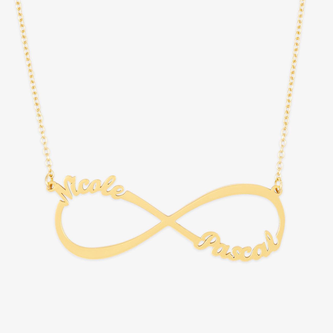 herzschmuck Name Necklaces Personalized Infinity Name Necklace in Sterling Silver