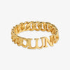 herzschmuck Personalized Curb Chain Ring