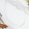 Charger l&#39;image dans la visionneuse de la galerie, herzschmuck Signature Name Necklace with Pearl &amp; Link Chain